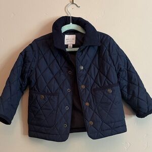 Janie and Jack Quilted Navy Puffer Jacket
